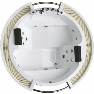 Акриловая ванна Gemy G9060B 210х210 с гидромассажем