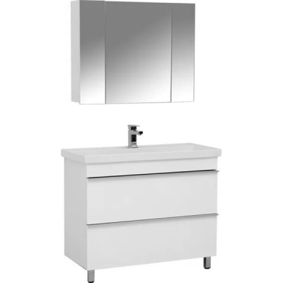 Комплект мебели для ванной San Star Фостер 80 59.1-1.4.1.+8000UF+150.1-2.4.1. Белый