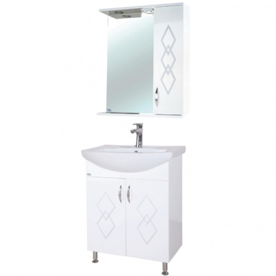 Тумба c раковиной Bellezza Элеганс 50 Белая