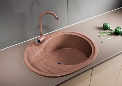 Кухонная мойка Mixline ML-GM17-307 525121 Терракот