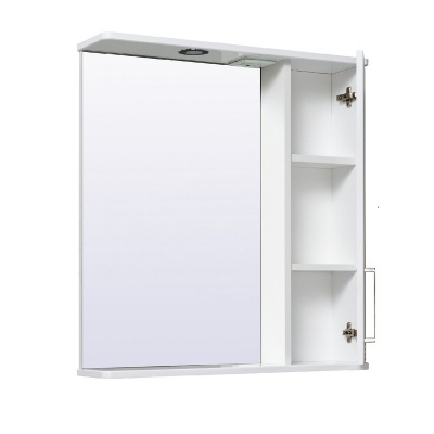 Зеркало со шкафом Runo Олимпия 70 R Белое