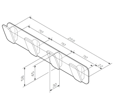 Крючок для полотенец AM.PM Inspire 2.0 A50A35900 Хром