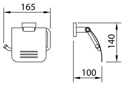 Держатель туалетной бумаги Clever Urban 99463 с крышкой Хром Держатель туалетной бумаги Clever Urban 99463 с крышкой Хром