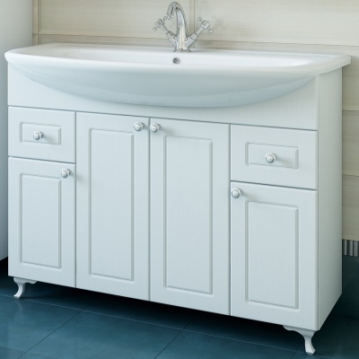 Тумба с раковиной Sanflor Софи 105 С0002225 Белая