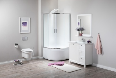 Душевой уголок Aquanet SE-900Q-Short 90x90 профиль Хром стекло с узором