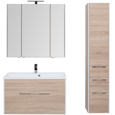 Тумба под раковину Aquanet Августа 100 210021 подвесная Дуб сонома