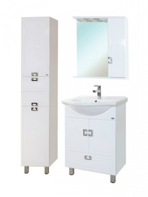 Тумба c раковиной Bellezza Mia 60 1 ящик Белая