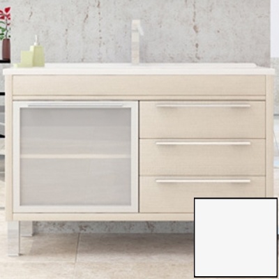 Тумба с раковиной SanVit Новелла Lux 100 knoveln100 в цвете Ral Белый глянец