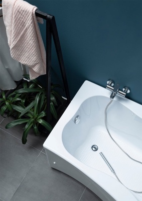 Акриловая ванна Aquanet Borneo 170x90 R 00203910+243000+204668 с гидромассажем