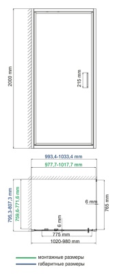 Душевой уголок WasserKRAFT Salm 80x100 27I17 Хром Прозрачный
