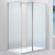 Душевая перегородка Black&White Stellar Wind S601-2+SD6+SB6 прямоугольная профиль Серебристый хром стекло прозрачное
