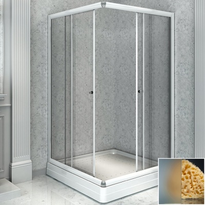 Душевой уголок Radomir 110x110 1-03-1-0-0-1201 с поддоном профиль Белый стекло матовое
