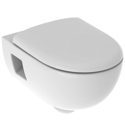 Комплект унитаза с инсталляцией Geberit Renova 500.103.DW.R с сиденьем Микролифт и Черной клавишей смыва