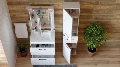 Тумба под раковину Vigo Plaza 70 Plaza-2-700(VGA) Белая