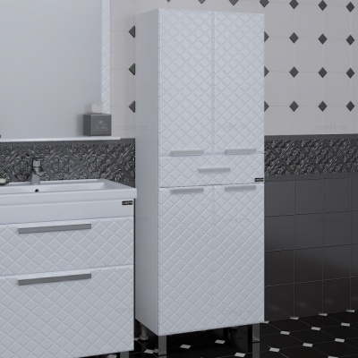 Шкаф пенал СанТа Калипсо 60 517004N Белый