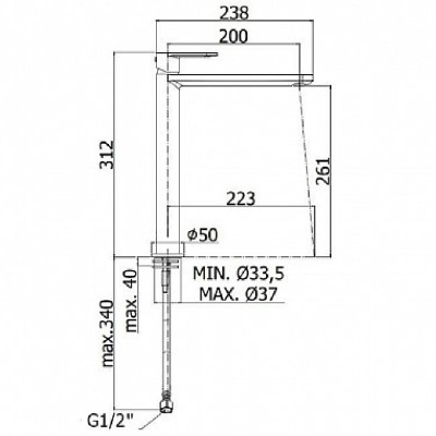 Смеситель для раковины Paffoni Candy CA081CR Хром