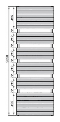 Полотенцесушитель Zehnder Nova Spa NOU-200-070 Белый