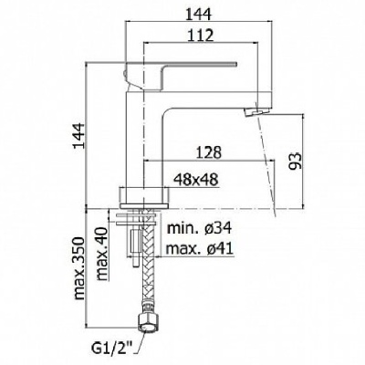 Смеситель для раковины Paffoni Elle EL071CR Хром