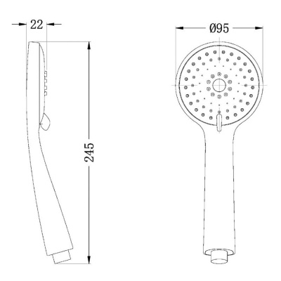 Ручной душ Latuno L80011B Хром
