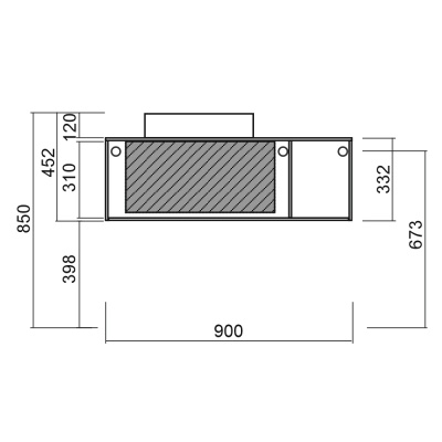 Тумба под раковину Diborg Elise 90 77.7236 подвесная Белый глянец