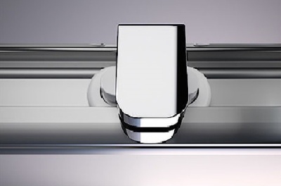 Душевой уголок Huppe Fracture 90х90 квадратный профиль Хром стекло прозрачное