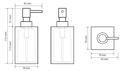 Дозатор для жидкого мыла Bemeta Vista 120109016-102 Синий