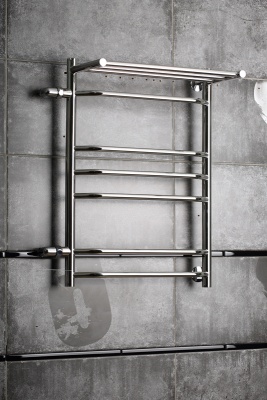 Водяной полотенцесушитель Тругор Браво 3 П ПМ 80x40 с полкой L Хром