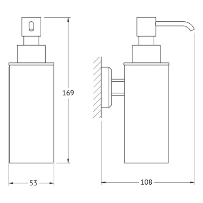 Дозатор для жидкого мыла Artwelle Hagel 9932 Хром