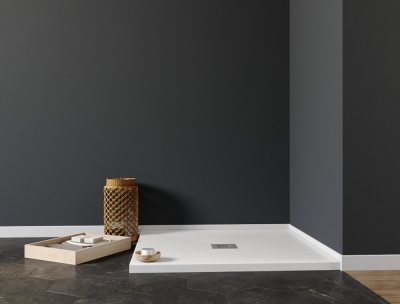 Душевой поддон из искусственного камня Aquanet Pleasure 100x100 256322 с антискользящим покрытием