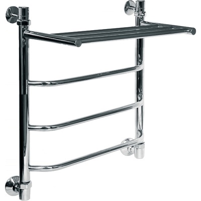 Водяной полотенцесушитель Ника Trapezium ЛТ/ВП 50x60 с полкой Хром