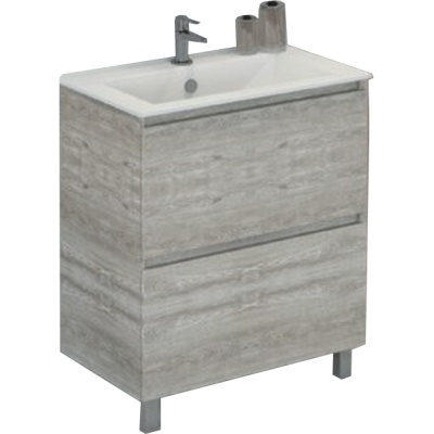 Тумба с раковиной Comforty Верона 75 4137102 Дуб белый