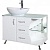 Тумба c раковиной Bellezza Рио 90 L Белая