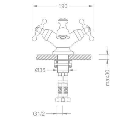 Смеситель для раковины Schein Saine Chrome 8053003 Хром