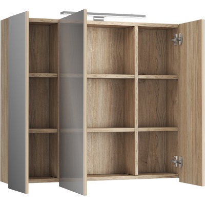 Зеркальный шкаф Diborg Lande 80 77.3195 Дуб