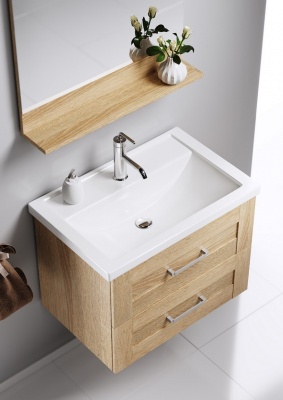 Тумба под раковину Aqwella Фостер 70 FOS01072DS подвесная Дуб сонома