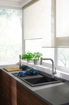Смеситель для кухни Hansgrohe Metris Select M71 73802000 Хром