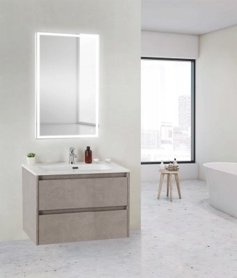 Тумба под раковину BelBagno KRAFT 39-700/390-2C-SO-PG подвесная Pietra Grigio