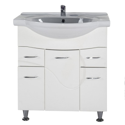 Тумба под раковину АСБ-мебель Альфа 75 10175 Белый ясень