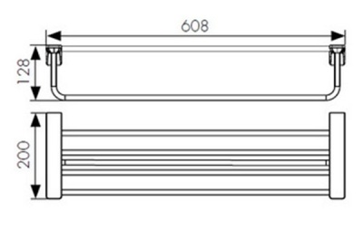 Полка для полотенец Kaiser KH-4509 Бронза