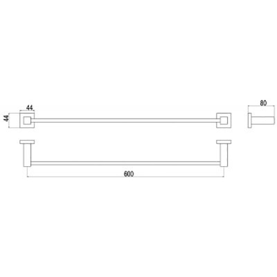 Полотенцедержатель Timo Selene 10053/00 Хром