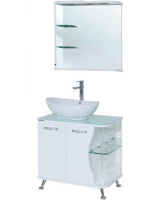 Тумба c раковиной Bellezza Рио 70 L Белая