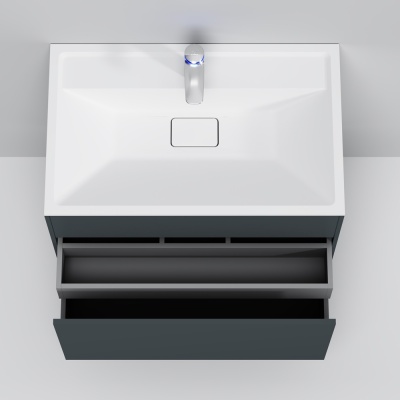 Тумба под раковину AM.PM Inspire V2.0 80 M50AFHX0803GM подвесная Графит