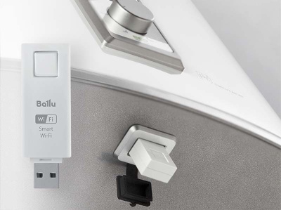 Водонагреватель накопительный Ballu BWH/S 50 Smart WiFi Белый без модуля WiFi