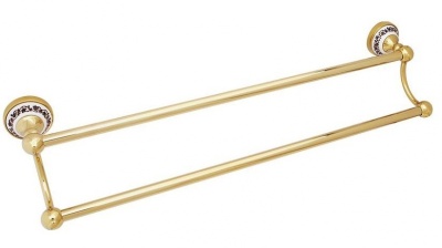 Держатель для полотенец Fixsen Bogema Gold FX-78502G Золото Белый