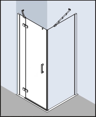 Душевая дверь Kermi Gia XP GX SWL 10018VPK SWL