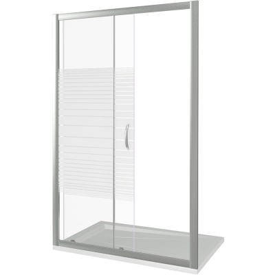 Душевая дверь в нишу Good Door Infinity WTW-120 120 профиль Хром стекло прозрачное