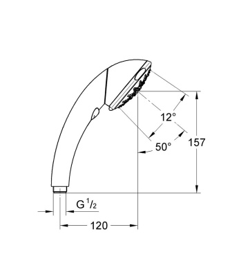 Ручной душ Grohe Movario 28393000 Хром