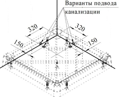 Акриловый поддон для душа Radomir Респект 100x100x14 1-11-0-0-0-133 Белый