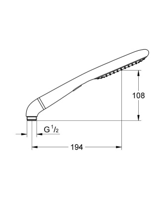 Ручной душ Grohe Rainshower Eco 27274000 Хром