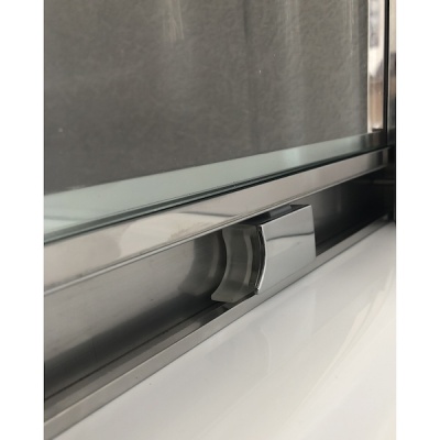 Душевой уголок Royal Bath RB-L-3002-2 90х90 без поддона профиль Хром стекло прозрачное